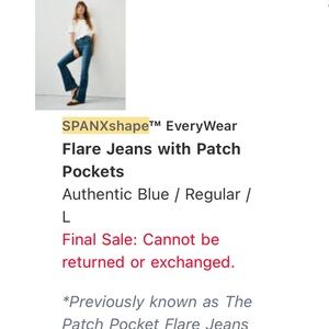 SPANX Flare Jeans in Classic Blue